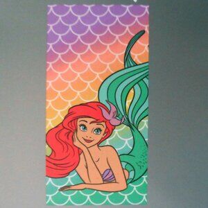 Little Mermaid beach towel Measures 29 x 59 inches
